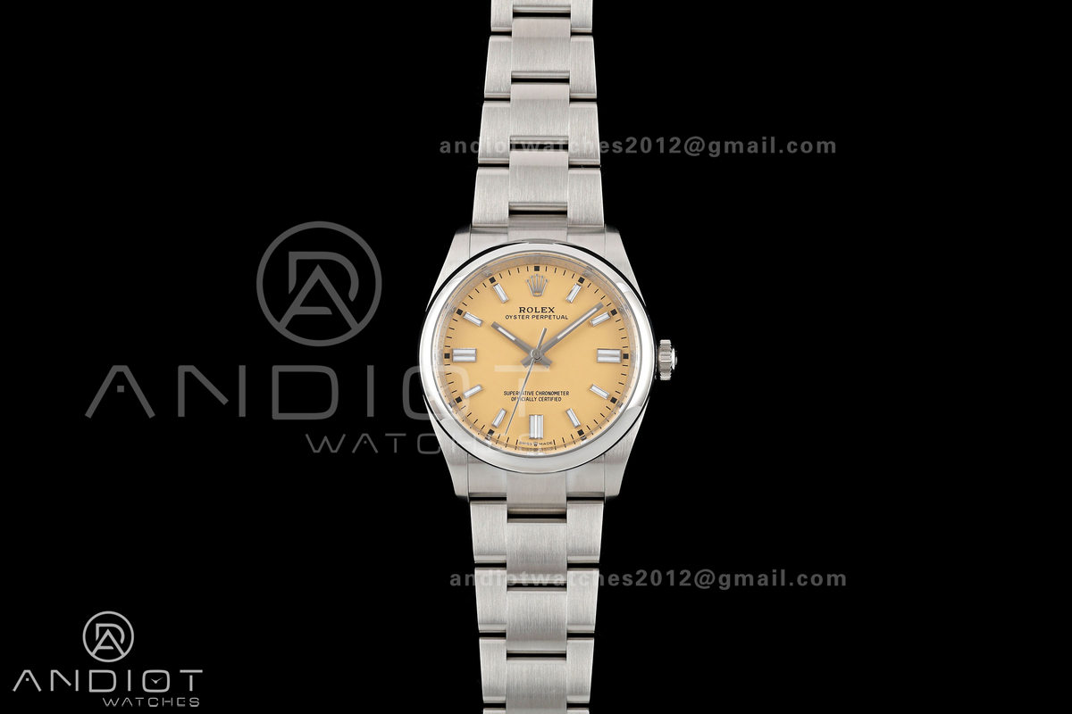 Oyster Perpetual 126000 36mm Clean Plus 1:1 Best Edition 904L Steel Beige Dial DD3230